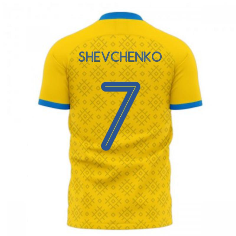 Ukraine 2020-2021 Home Concept Football Kit (Libero) (SHEVCHENKO 7)