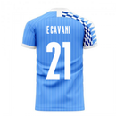 Uruguay 2020-2021 Home Concept Football Kit (Libero) (E.CAVANI 21)