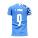 Uruguay 2020-2021 Home Concept Football Kit (Libero) (L.SUAREZ 9)