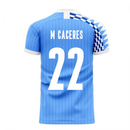 Uruguay 2020-2021 Home Concept Football Kit (Libero) (M. CACERES 22)